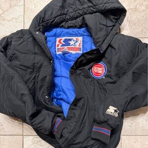 early 90s badboy detroit pistons starter jacket